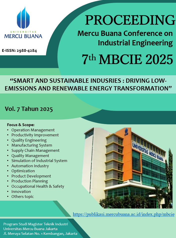                     View Vol. 7 (2025): SMART AND SUSTAINABLE INDUSRIES : DRIVING LOW-EMISSIONS AND RENEWABLE ENERGY TRANSFORMATION
                