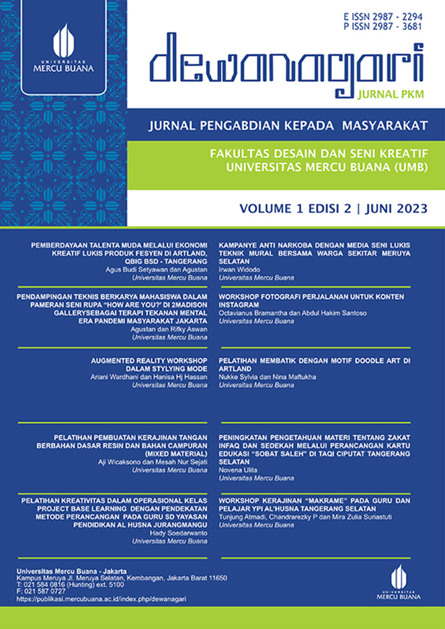 					Lihat Vol 1 No 2 (2023): JURNAL DEWANAGARI - Jurnal Pengabdian Kepada Masyarakat
				